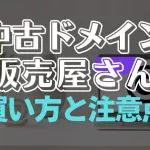 中古ドメイン販売屋さんでの買い方！先取りのコツと注意点